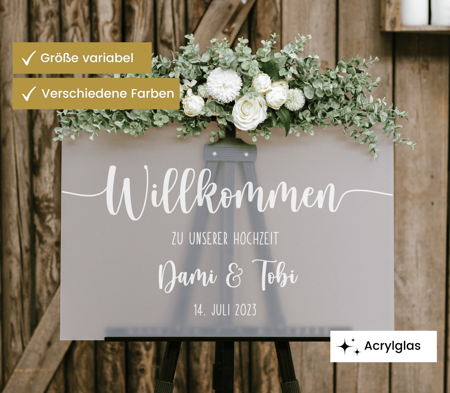 Willkommen “Frieda” – Acrylschild