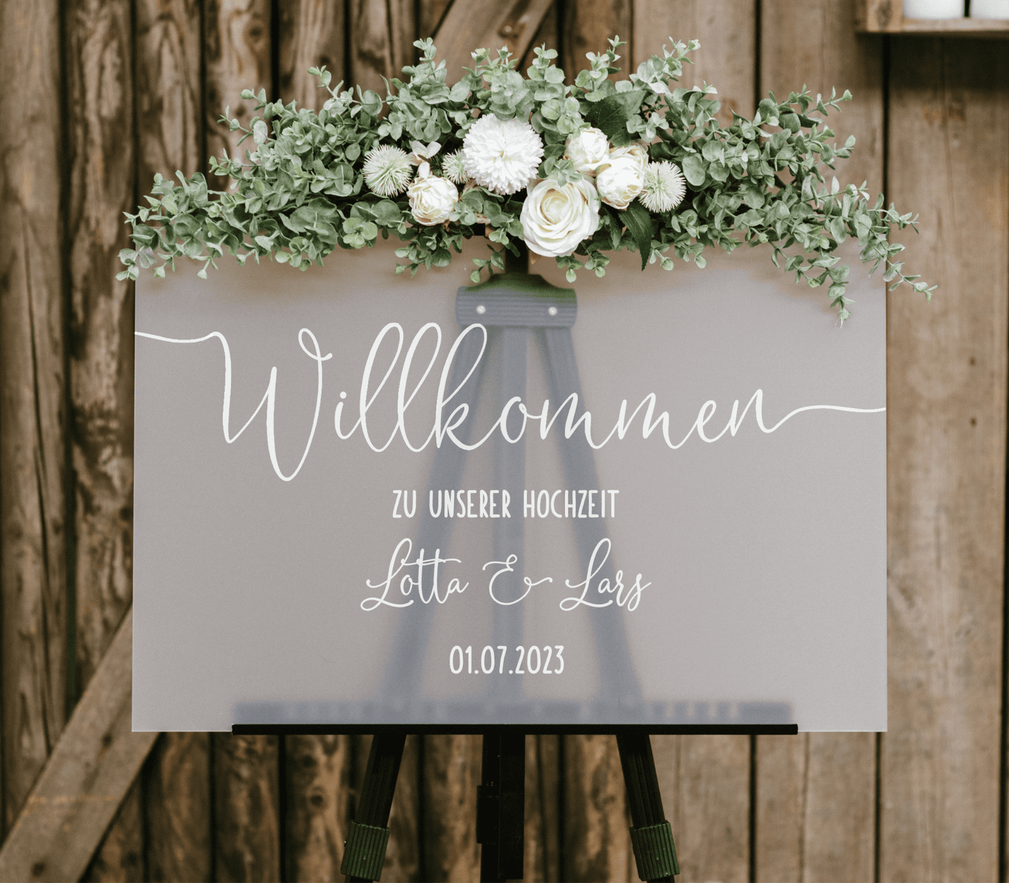 Willkommen “Leni” – Acrylschild