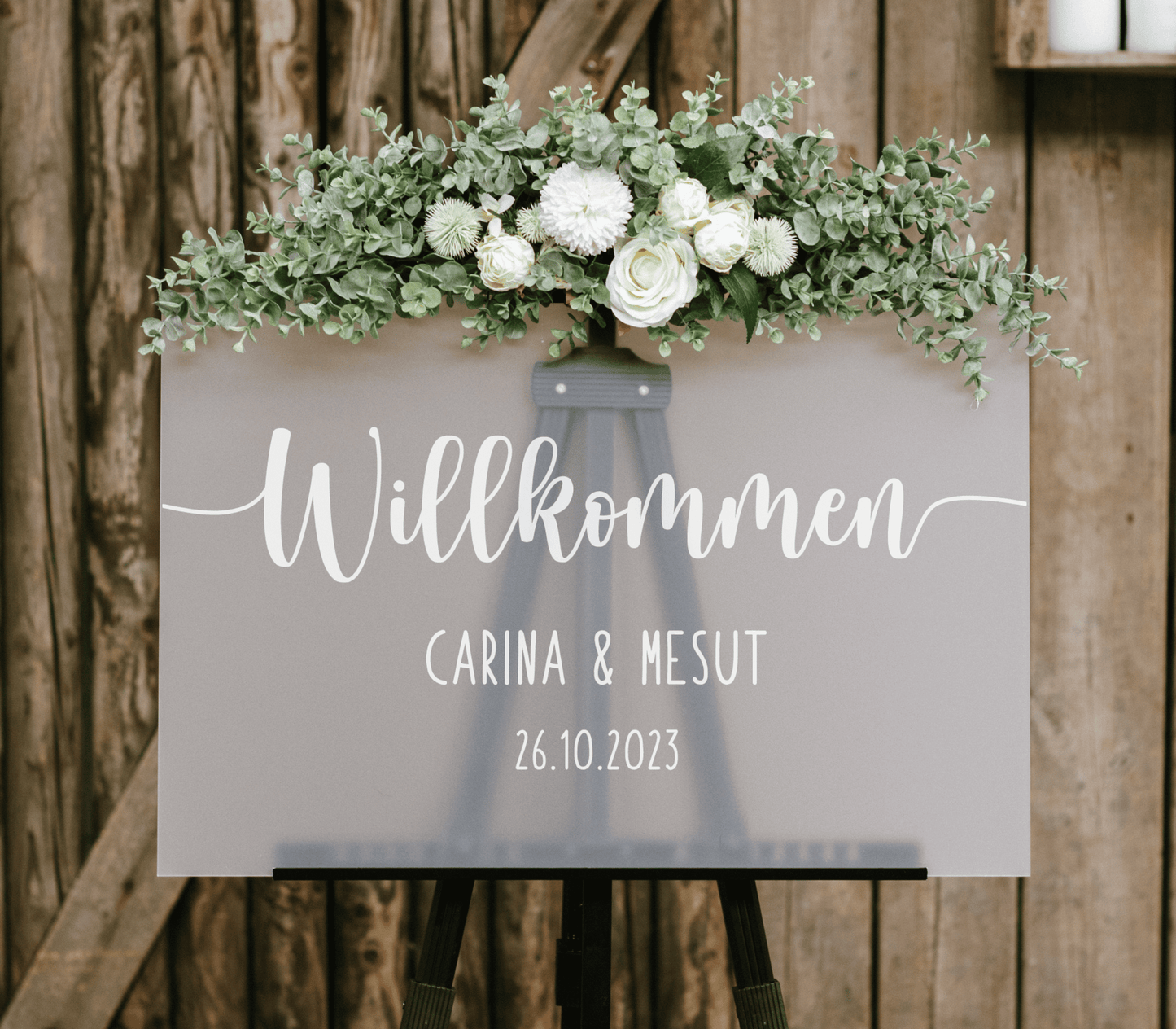 Willkommen “Frieda” schlicht – Acrylschild