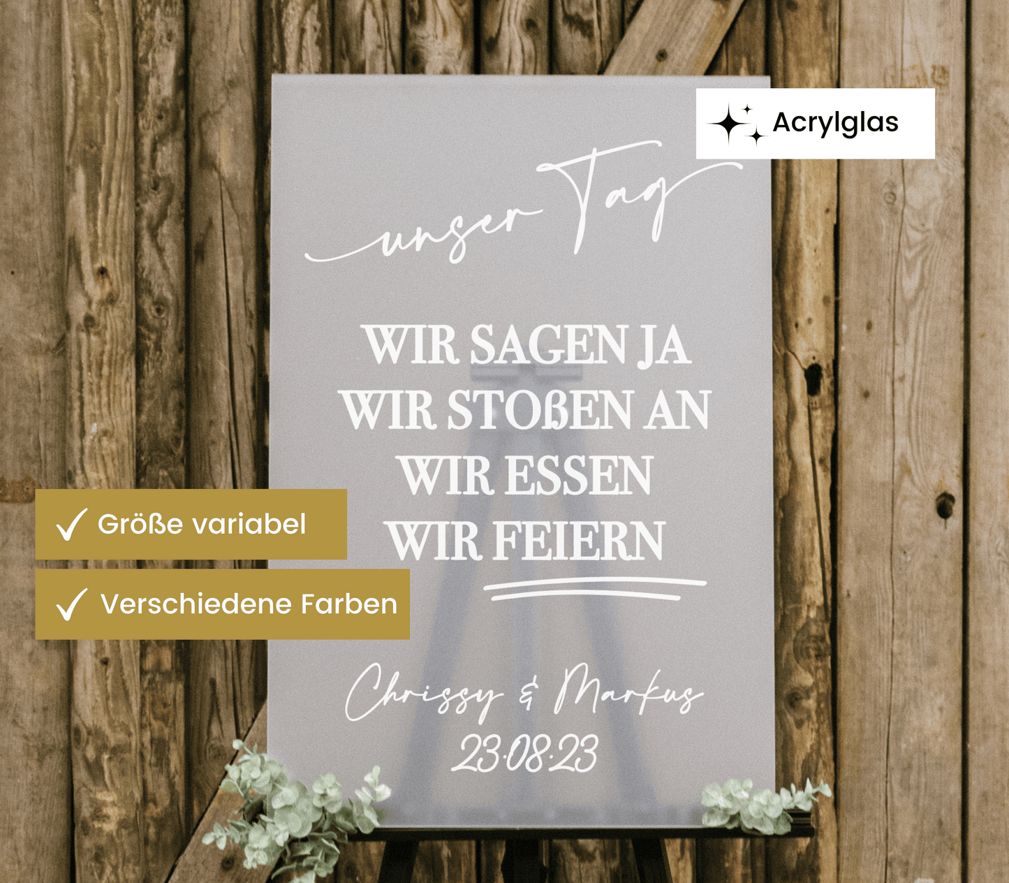 Unser Tag “Enie” – Acrylschild