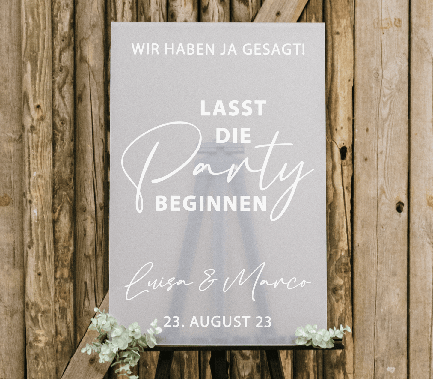 Lasst die Party beginnen “Khloe” – Acrylschild