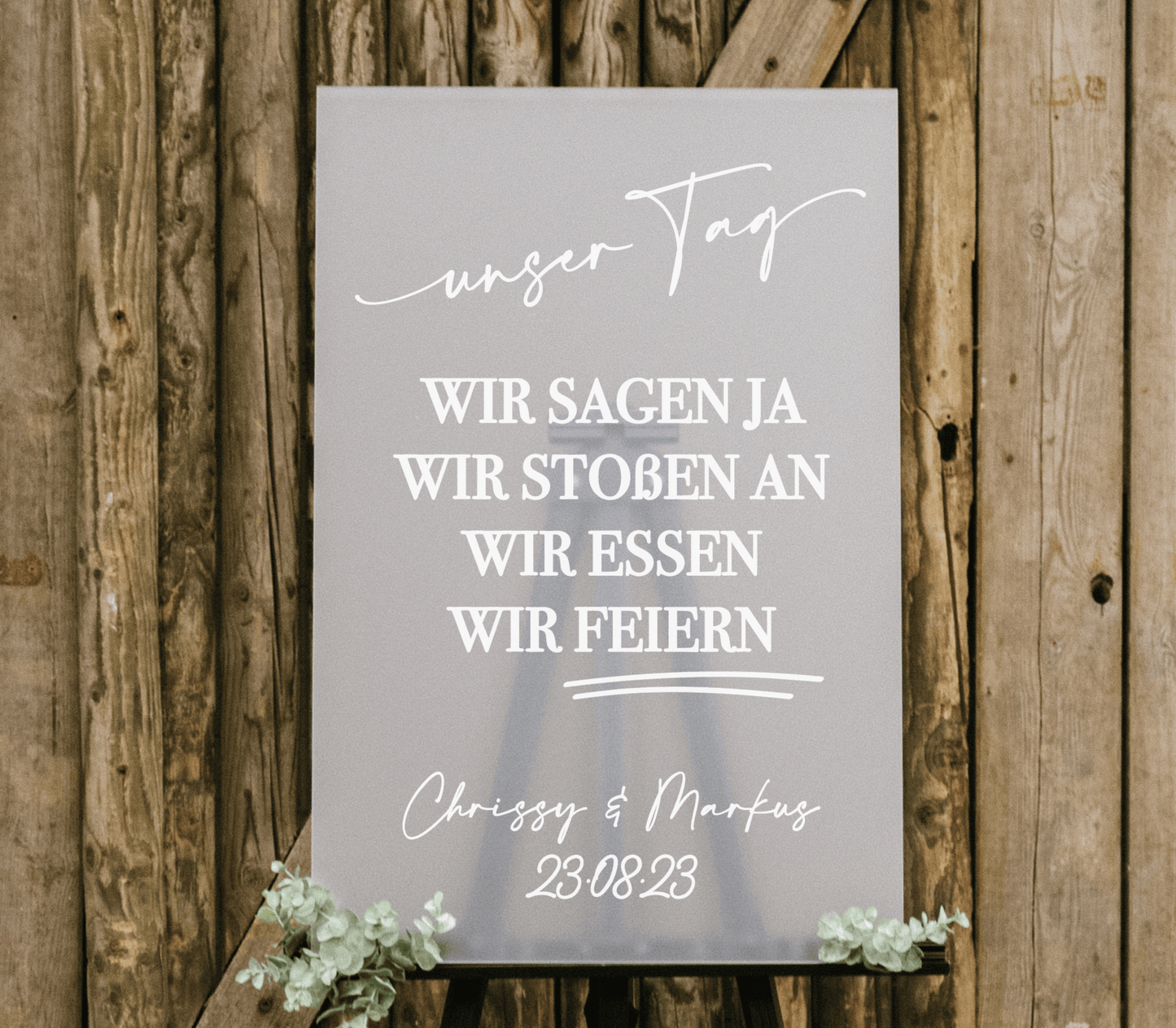 Unser Tag “Enie” – Acrylschild