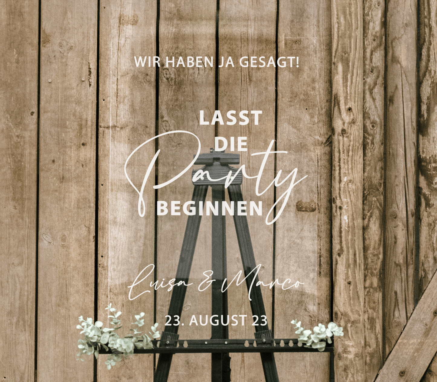 Lasst die Party beginnen “Khloe” – Acrylschild