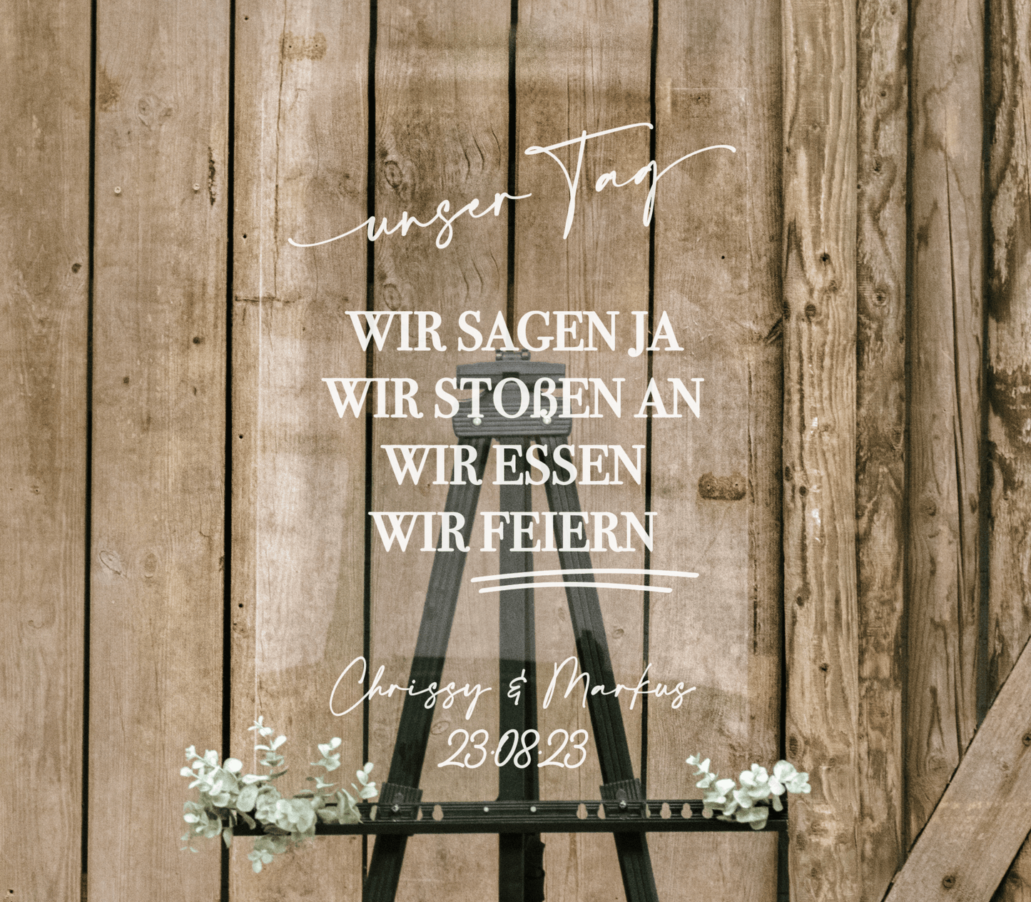 Unser Tag “Enie” – Acrylschild