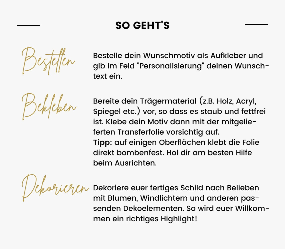 Aufkleber für Sitzplan "Frieda" im Hochformat
