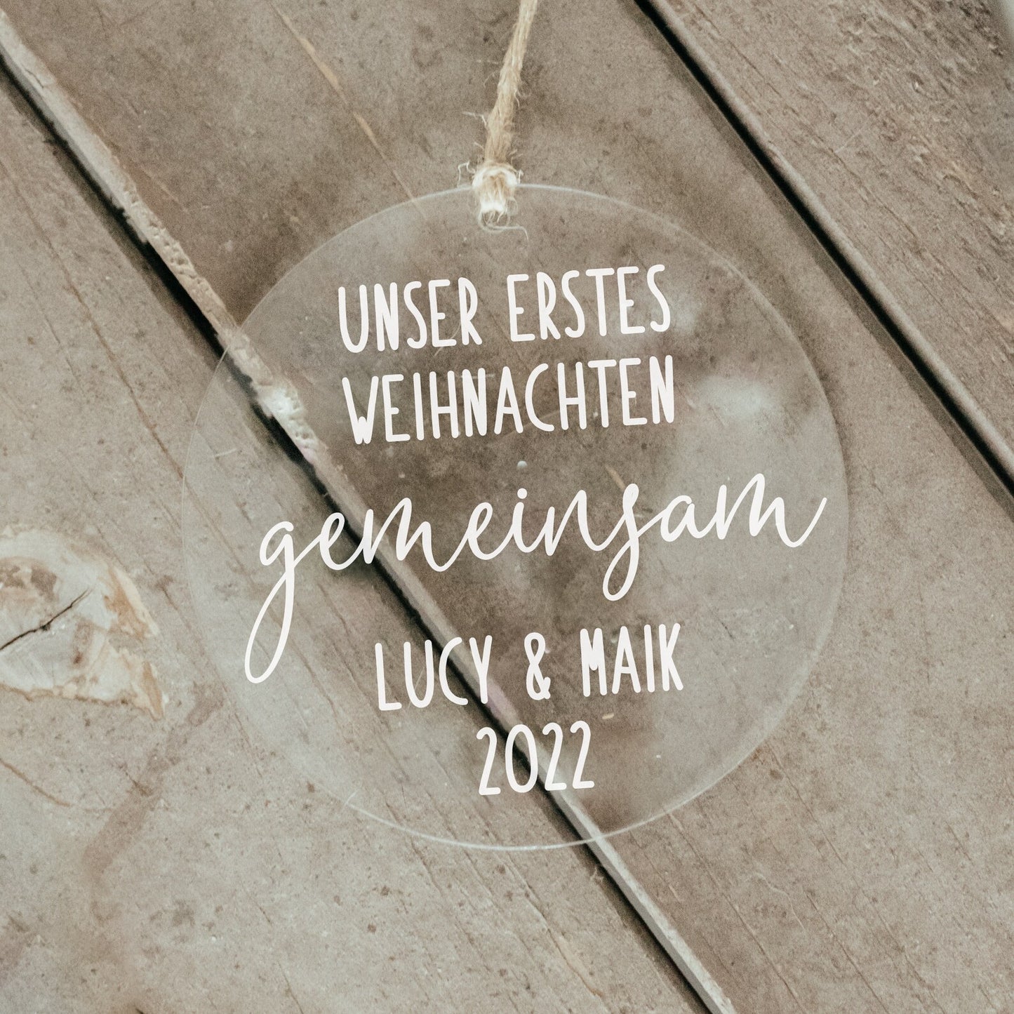 Weihnachtsbaumanhänger - Unser erstes Weihnachten gemeinsam