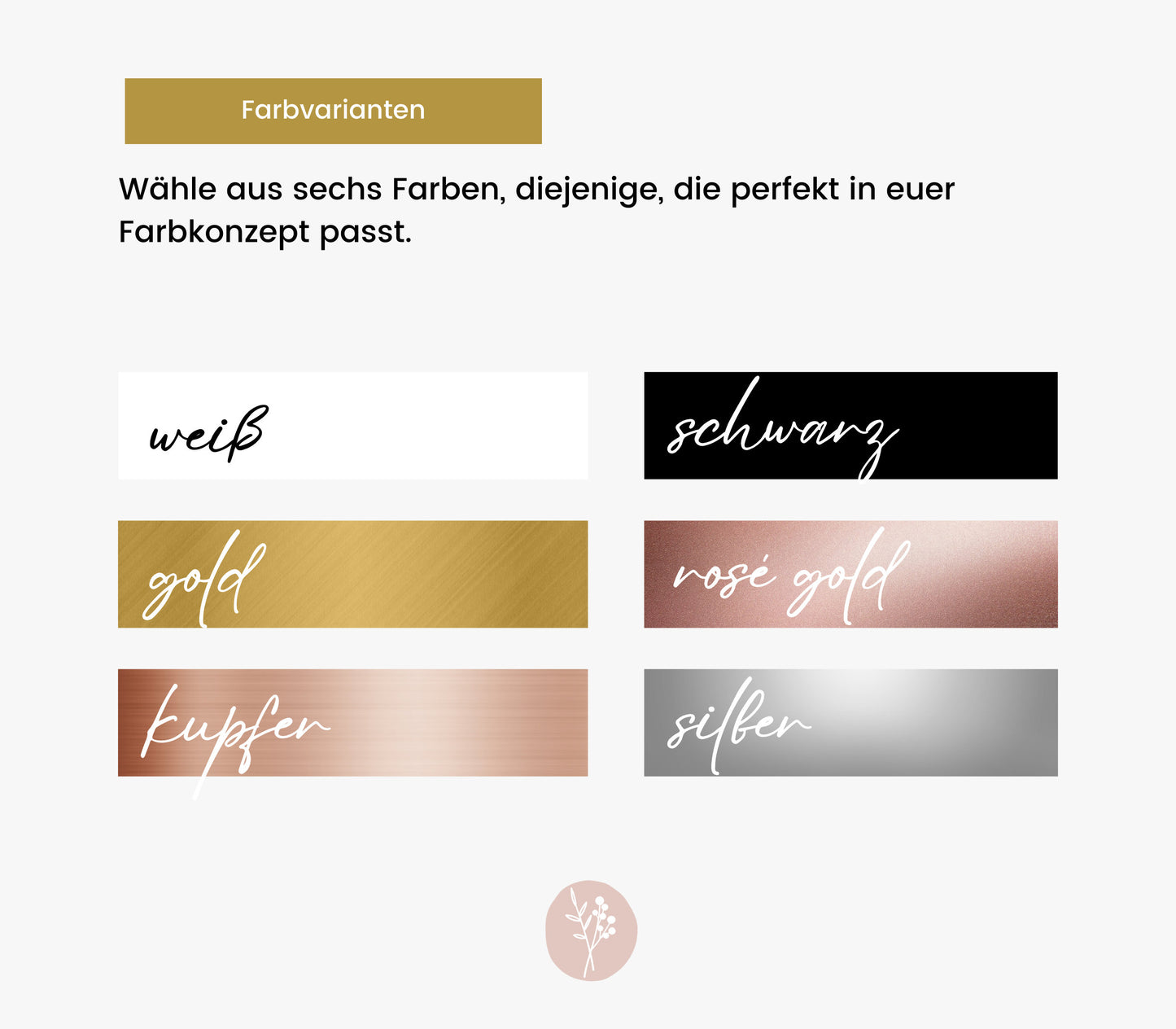 Aufkleber für Willkommensschild "Frieda"