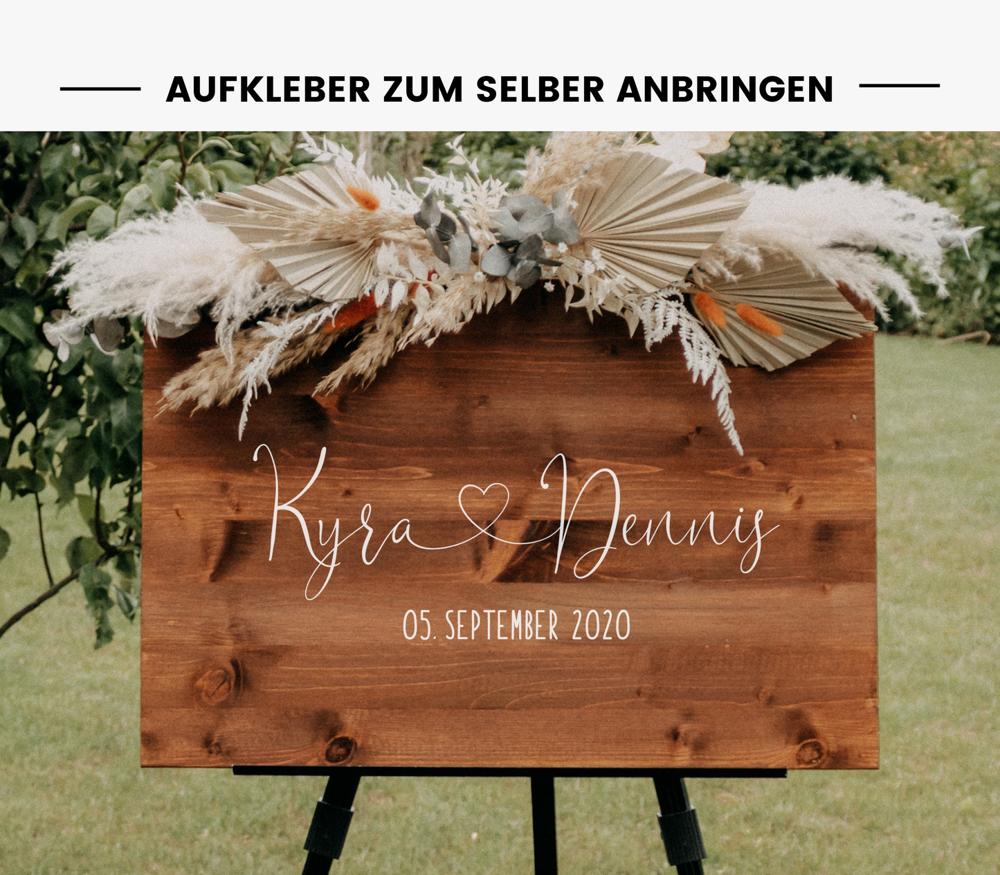 Aufkleber für Gästebuch "Leni verbunden"