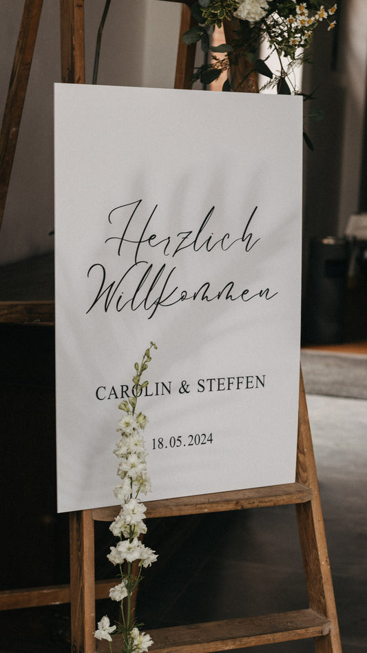 Trendy Materialien für Hochzeitsschilder: Was passt zu eurer Feier?