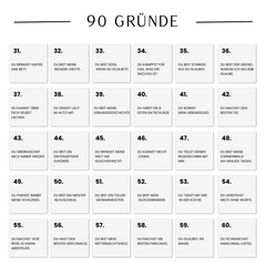 "12 Gründe warum ich dich liebe" - Puzzle (Holz)