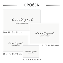 Gästebuchschild "Romance"