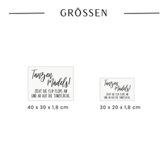 Pure | Dekoschild Tanzen
