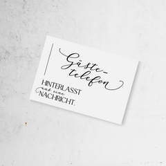 Align | Gästetelefon quer (Hartschaum)