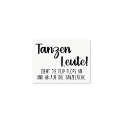Dekoschild-Aufkleber Tanzen