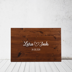 Gästebuchschild "Romance"
