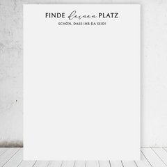 Harmony | Sitzplan Überschrift (Hartschaum)