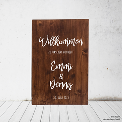 Pure | Willkommen hoch (Holz)