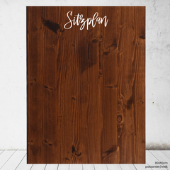 Pure | Sitzplan Überschrift hoch (Holz)