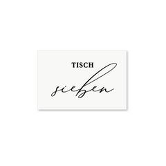 Tischnummern "Written"