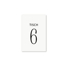 Tischnummern "Numbers"