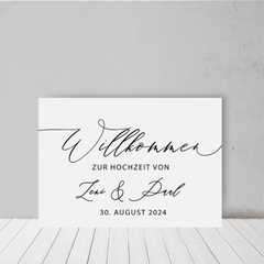 Pure Lines | Willkommen quer (Hartschaum)