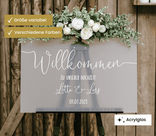 Willkommen “Leni” – Acrylschild
