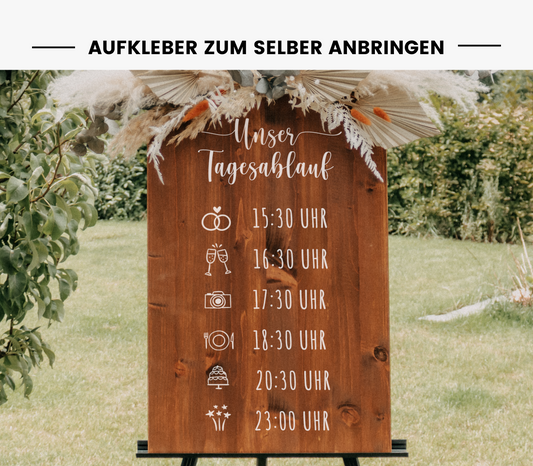 Aufkleber für Tagesablauf "Frieda" im Hochformat