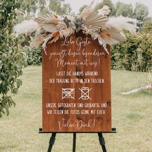 Unplugged Hochzeit "Leni" aus Holz