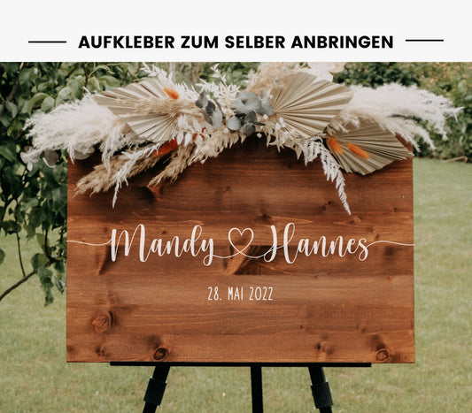 Aufkleber für Gästebuch "Frieda verbunden"