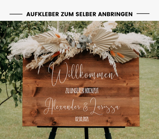 Aufkleber für Willkommensschild "Nora"