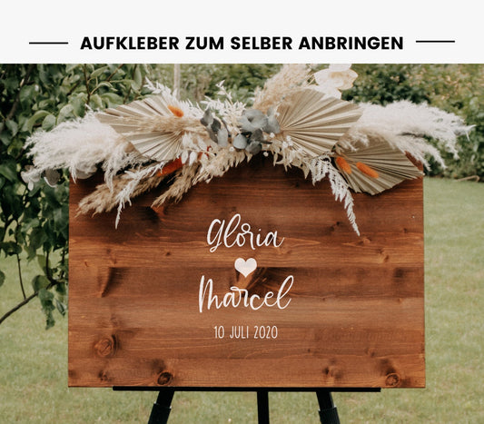 Aufkleber für Gästebuch "Fabienne"