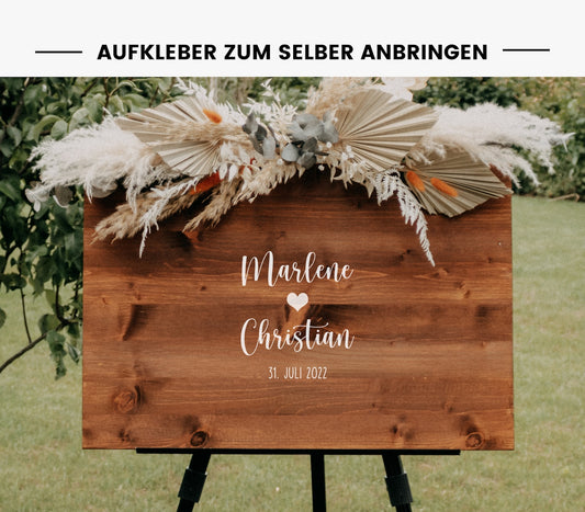 Aufkleber für Gästebuch "Frieda"